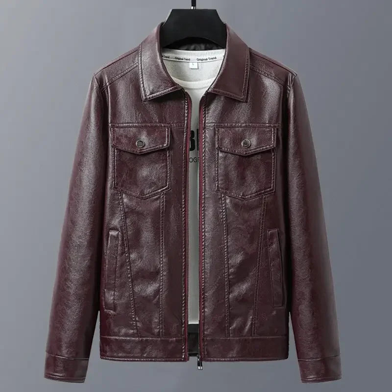 Varves Genuine Leather Jacket - Olympus Madrid