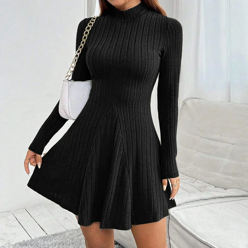 Lydia Turtle Neck Dress - Olympus Madrid