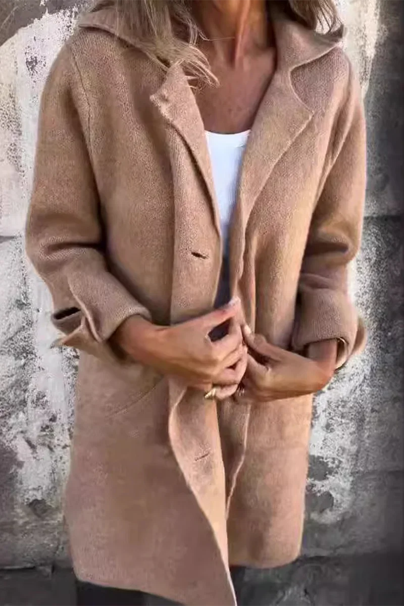 Manteau Boutonné Long En Cachemire Nexo