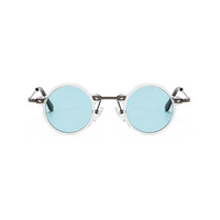 Transparent with Blue Lenses
