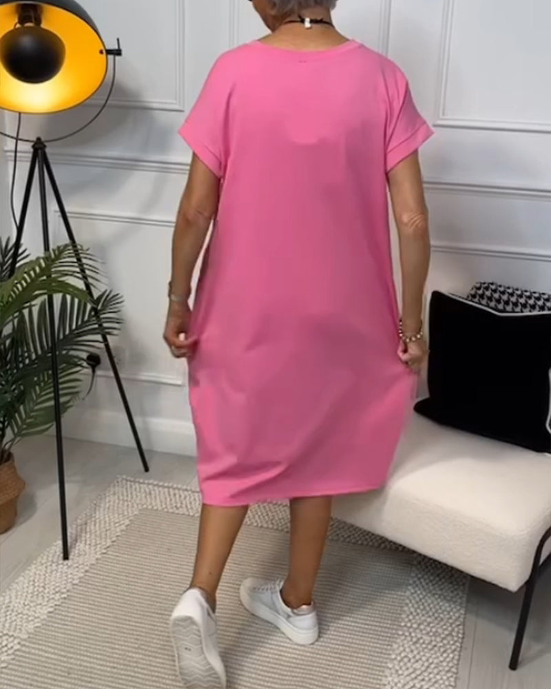 Danica™ - Stylish Short Sleeved Dress