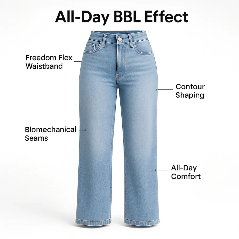 BBL Mid-low Rise Stretch Jeans