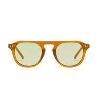 Mustard with Green Lenses