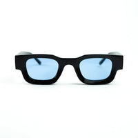 Black with Blue Lenses