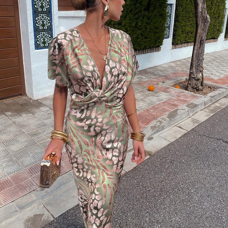 Geoffrey™ - Women's V-Neck Maxi Dress