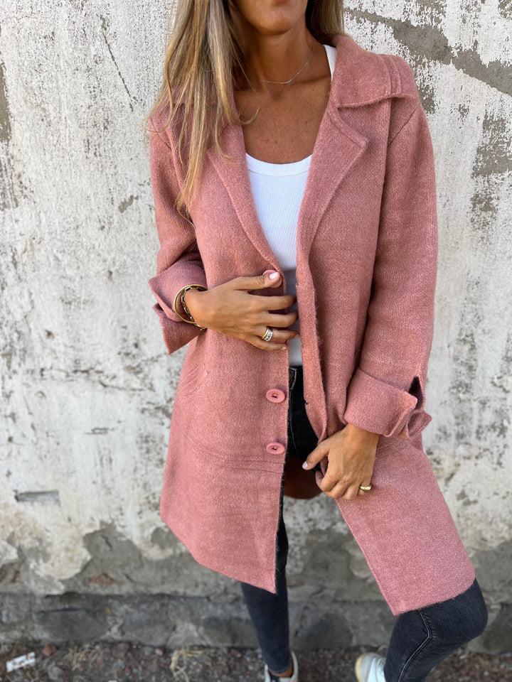 Manteau Boutonné Long En Cachemire Nexo