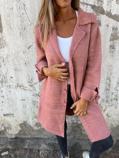 Manteau Boutonné Long En Cachemire Nexo